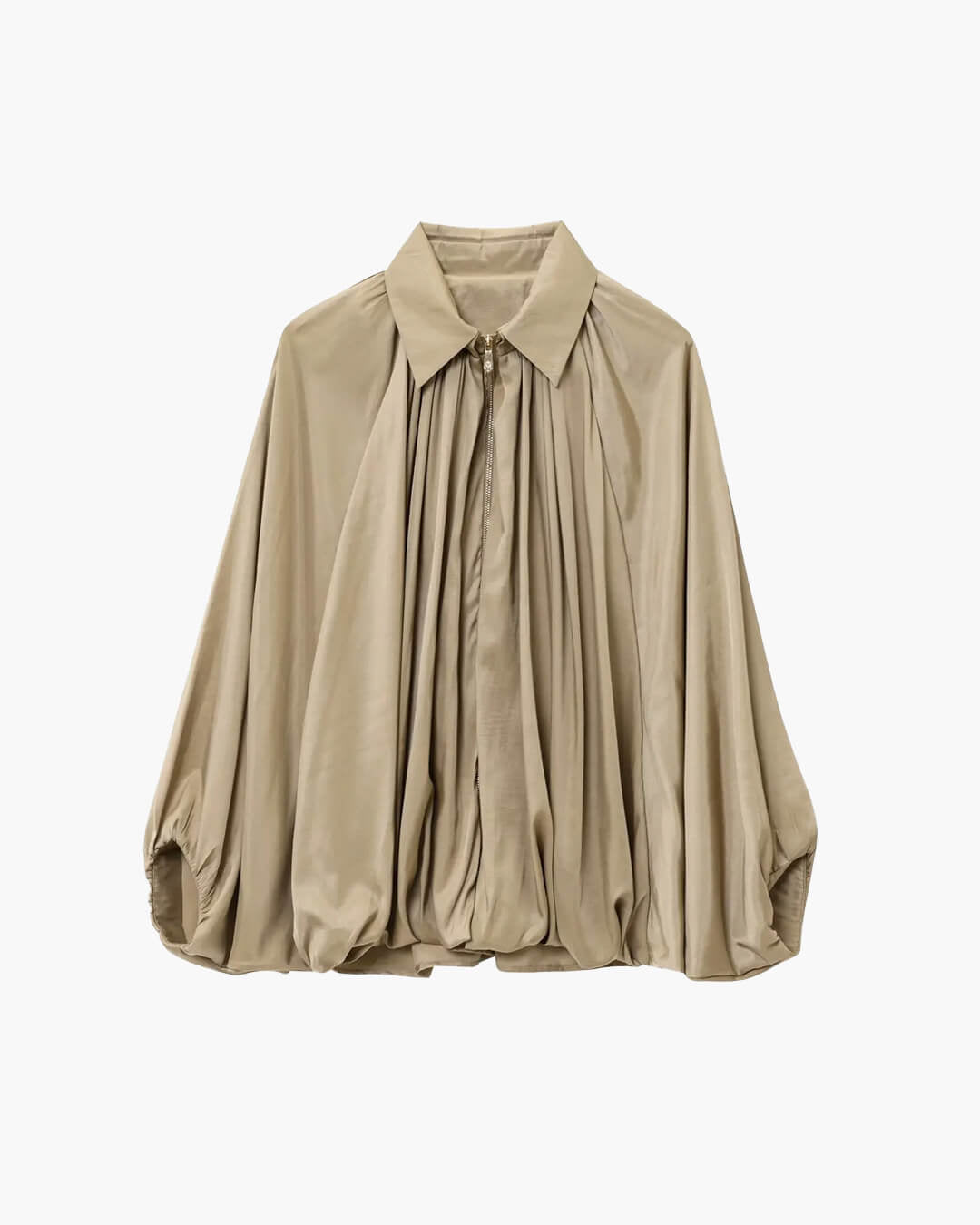 SOERA Ritchel Zip Up Pleated Jacket - Jackets - 1005010607183835-;Qu1774012030728363516 Yellow XS