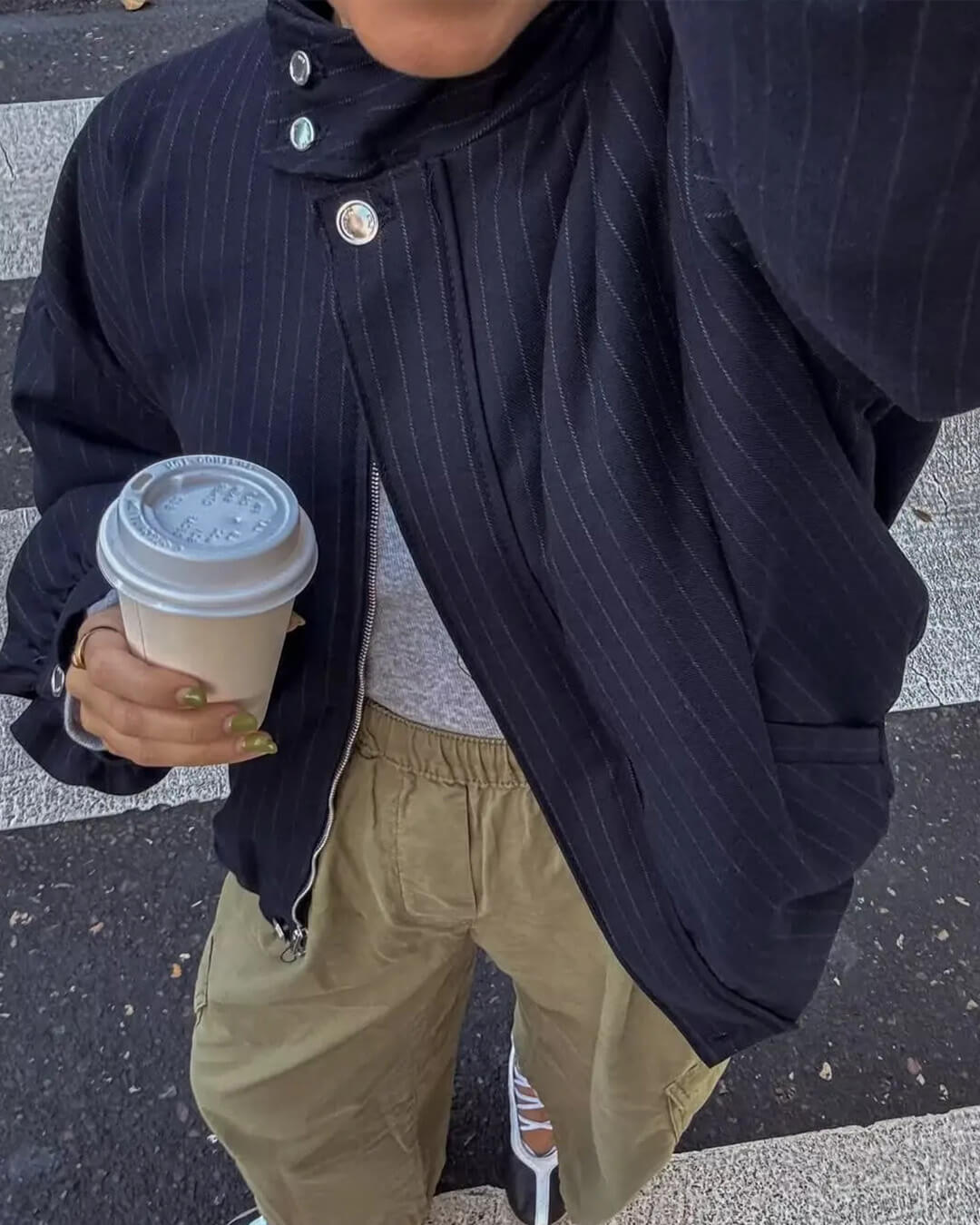 SOERA Selena Striped Stand Collar Jacket - Jackets - 1005010582296121-;xm1775031590525319311 XS