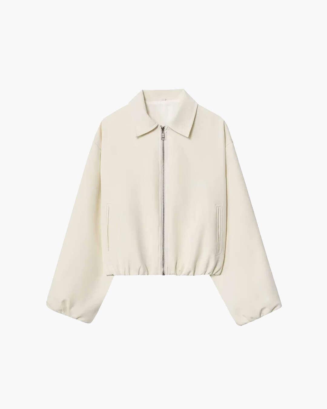 SOERA Seraphina Puffed Bomber Jacket - Jackets - 1005009867474745-;ib1774621553515327441 Cream M