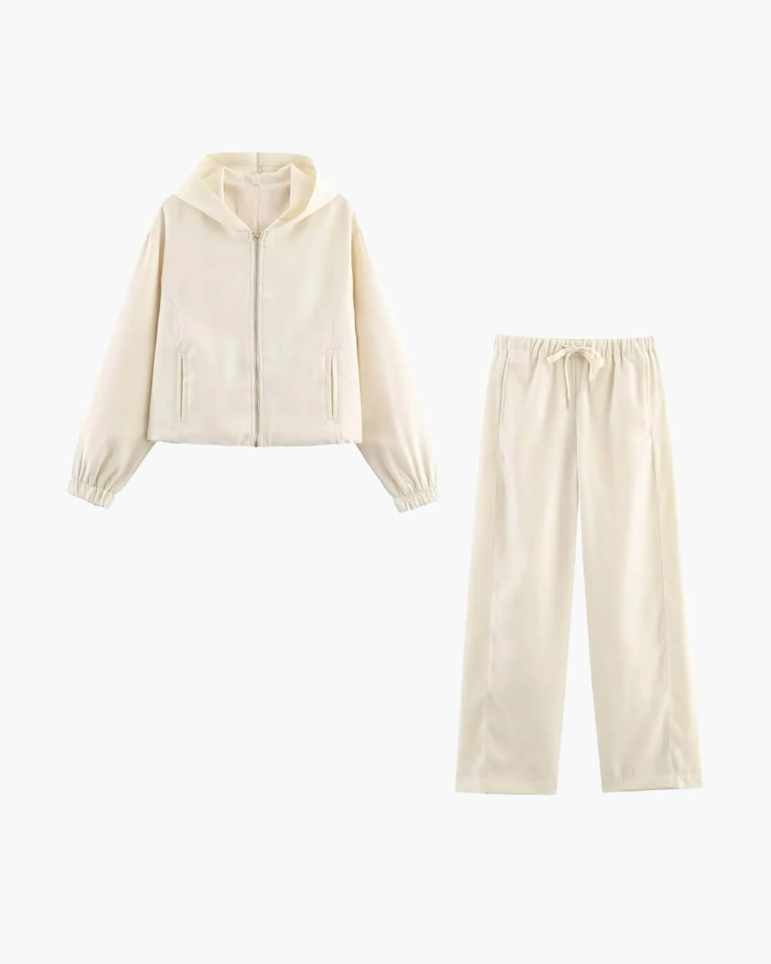 SOERA Amirah Hooded Tracksuit Set - Matching Sets -  Set Beige