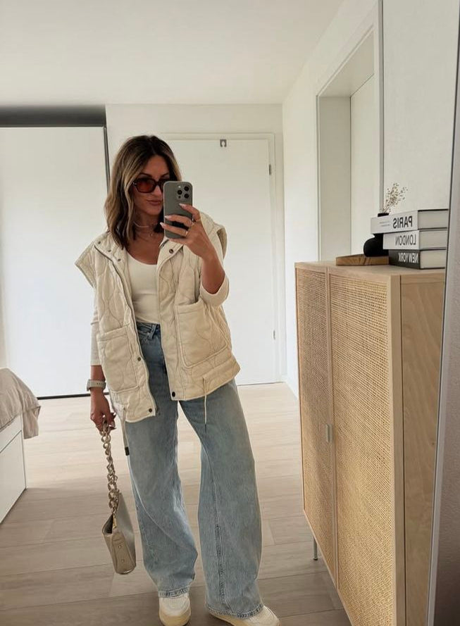 Micah Stand-Collar Pocket Vest