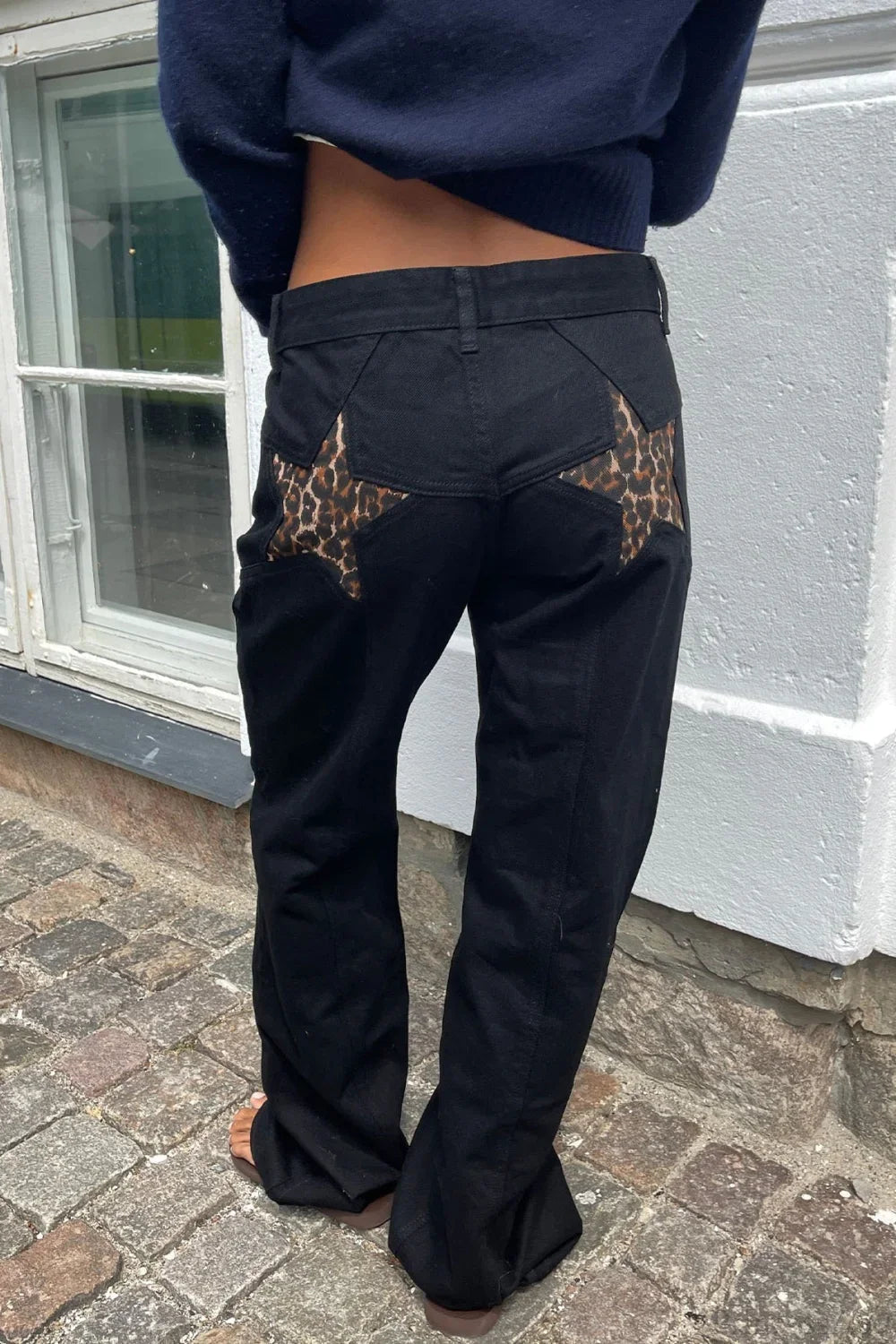 SOERA Charlize Star Patchwork Color-Block Jeans - Pants -  Dark Blue S
