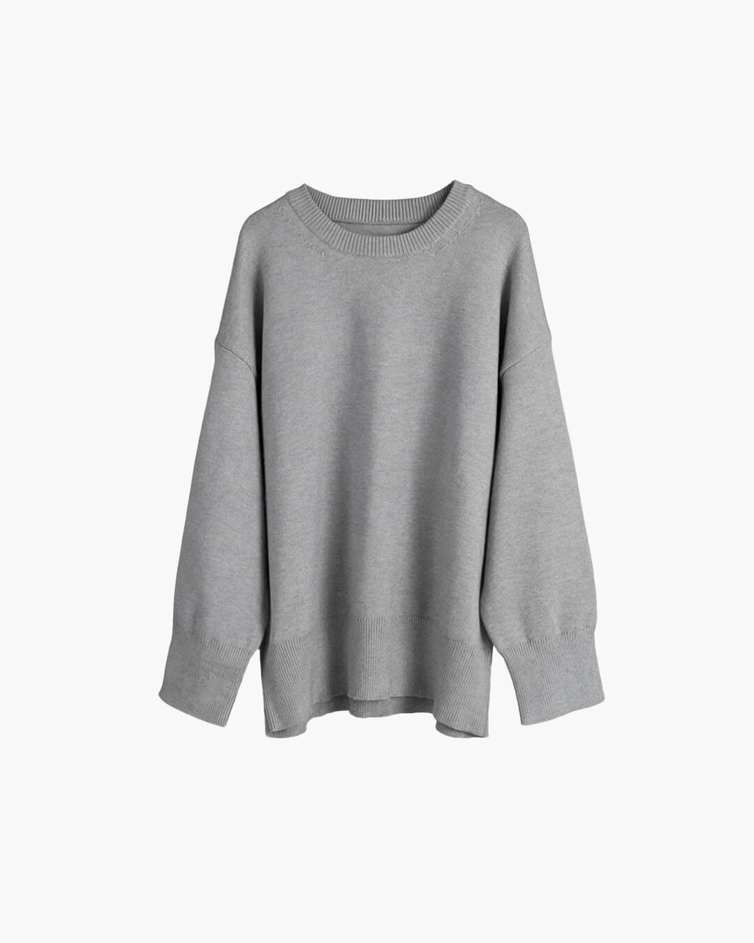 SOERA Georgette Ribbed Knit Sweater - Pullover - HF1768690473142583464 Blue M