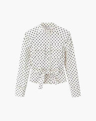 Jia Polka Dot High-Waist Trouser Set