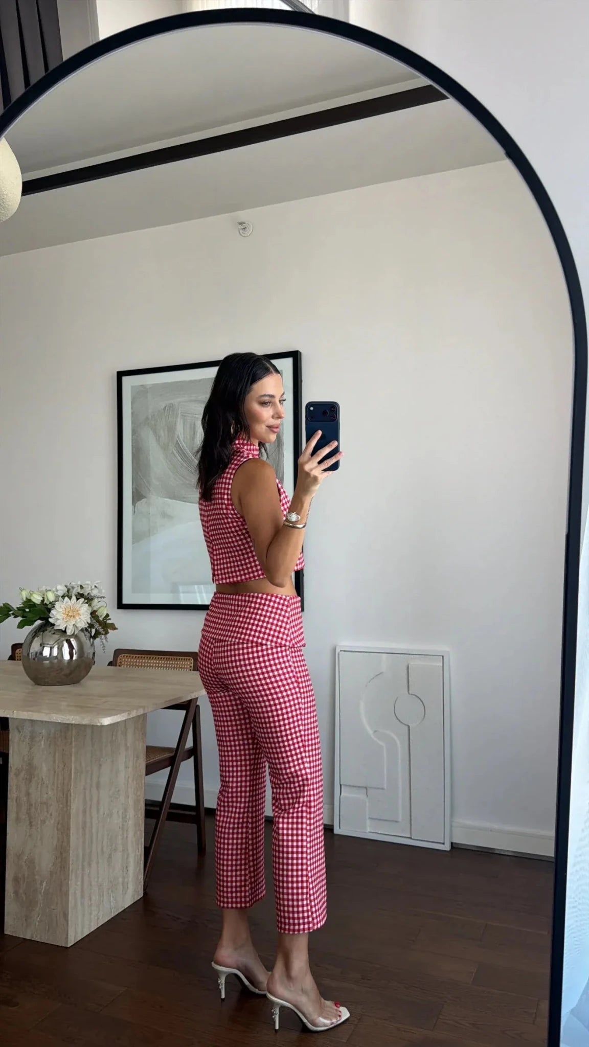 SOERA Sophia Plaid Crop Top Co-Ord Set - Set - SOERA-100355-M-OS-10947 M