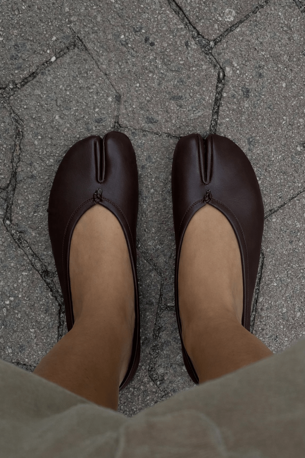 SOERA Bianca Split-Toe Leather Mules - Shoes -  Brown 35