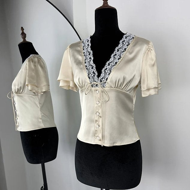 SOERA Beatrice Blouse - Tops -  Beige M