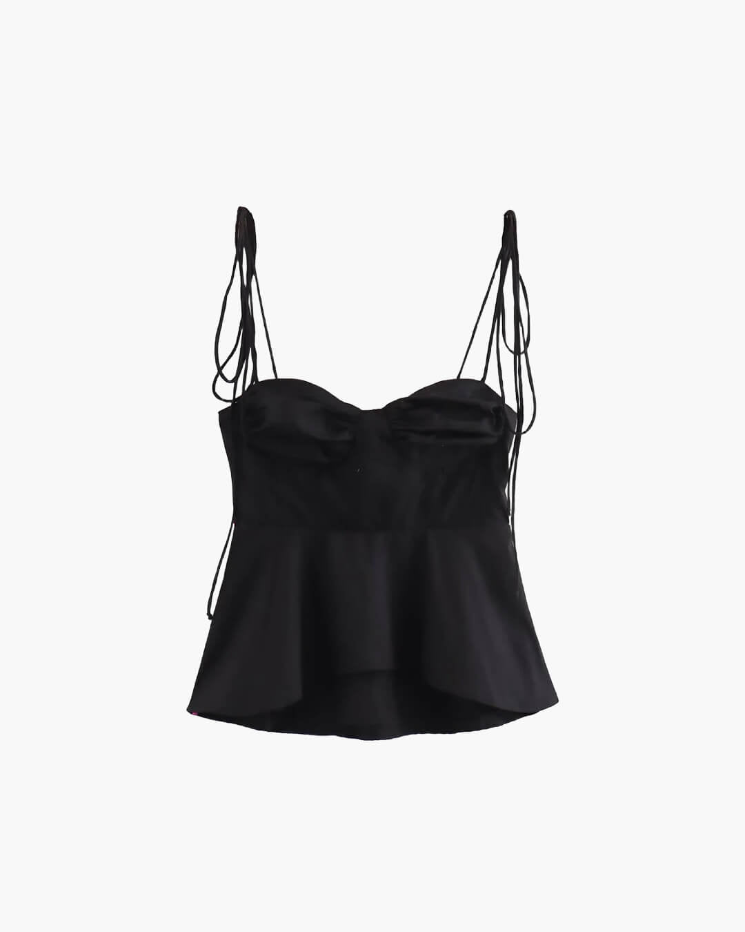 SOERA Jada Peplum Corset Cami Top - Tops - 1005007226627562-;zs1771345867932185193 Black XS