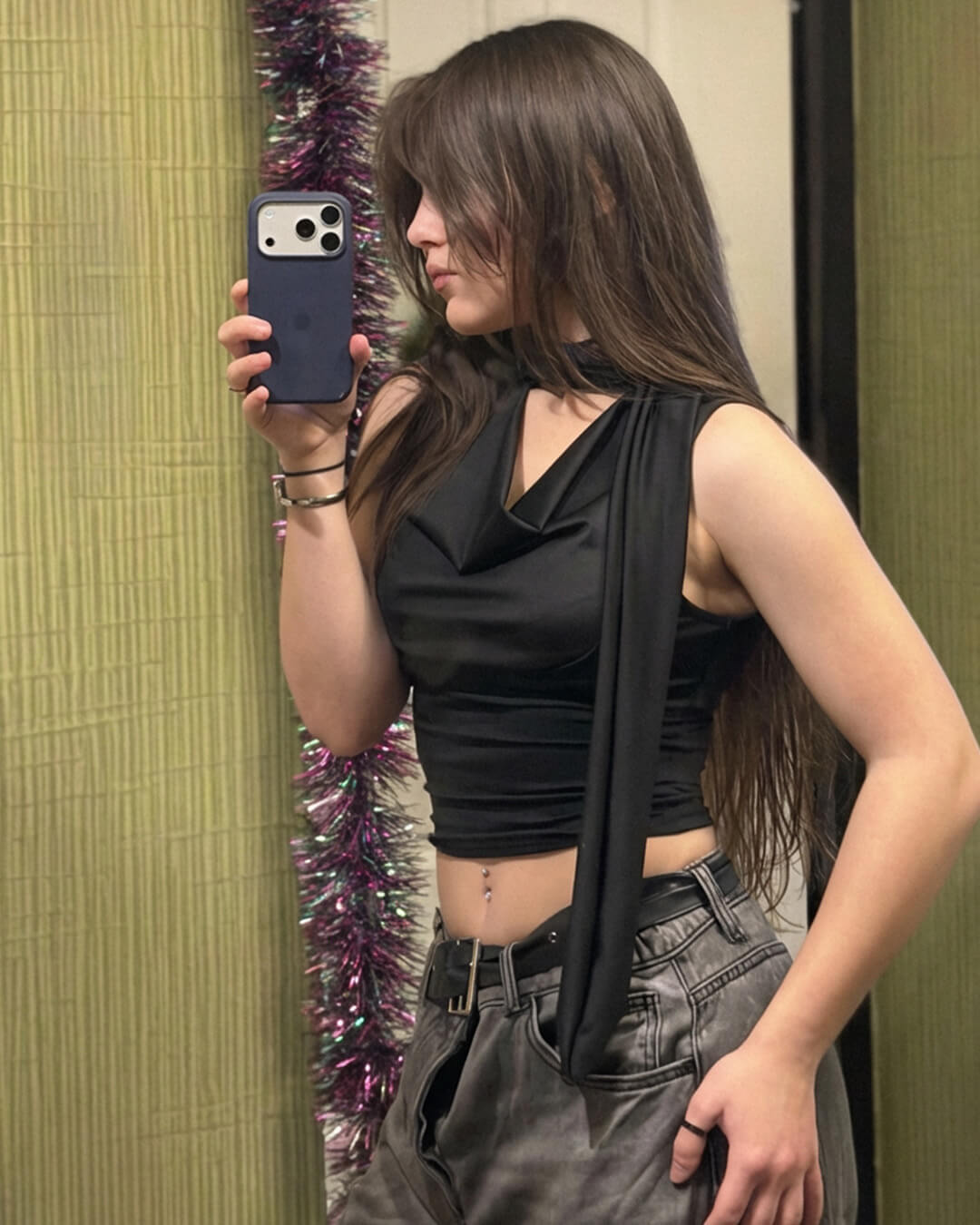 SOERA Lydia Neck Tie Up Sleeveless Top - Tops - 1005008293123697-;Zu1770053333820838436 Brown M